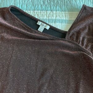 Bar III Metallic Brown Top